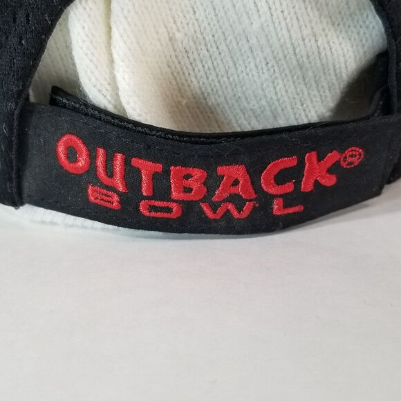 NCAA Outback Bowl cap hat 2017 Iowa Hawkeyes Florida Gators Black Strap Back NEW - Picture 6 of 8